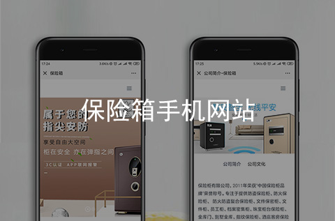 保險箱手機網(wǎng)站制作案例